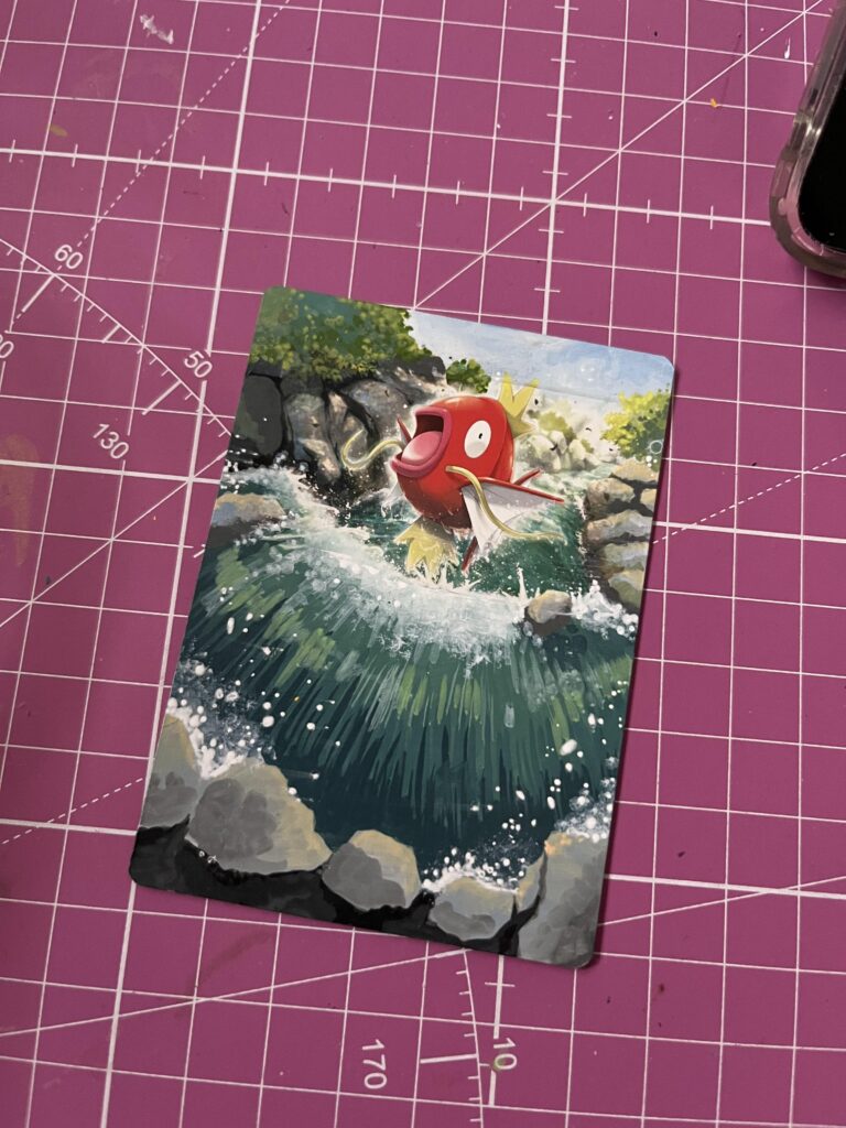 Made this card today! I used paint markers :)