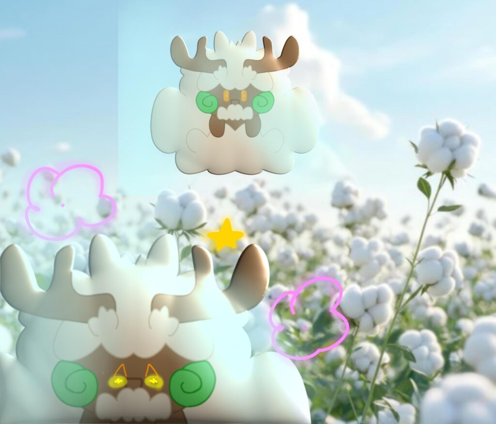 Two mega Whimsicott [Fanmade mega]