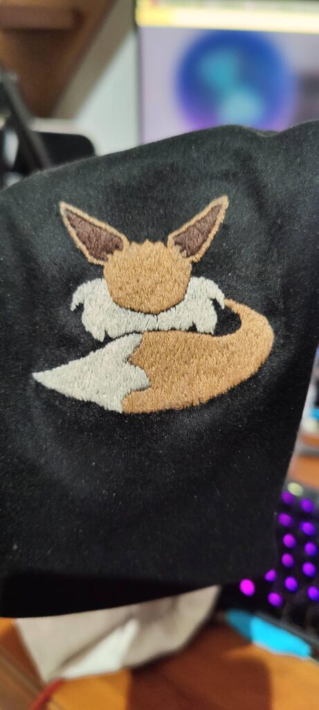 Eevee embroidery OC