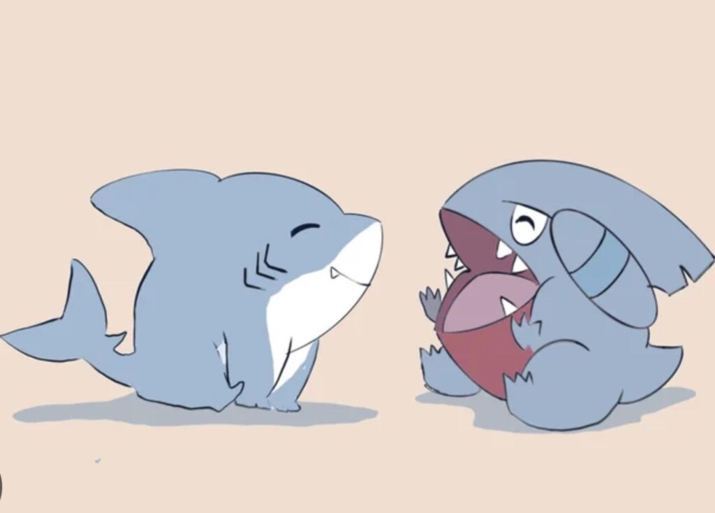 It is time for the election who is the better land shark (I also made a poll)