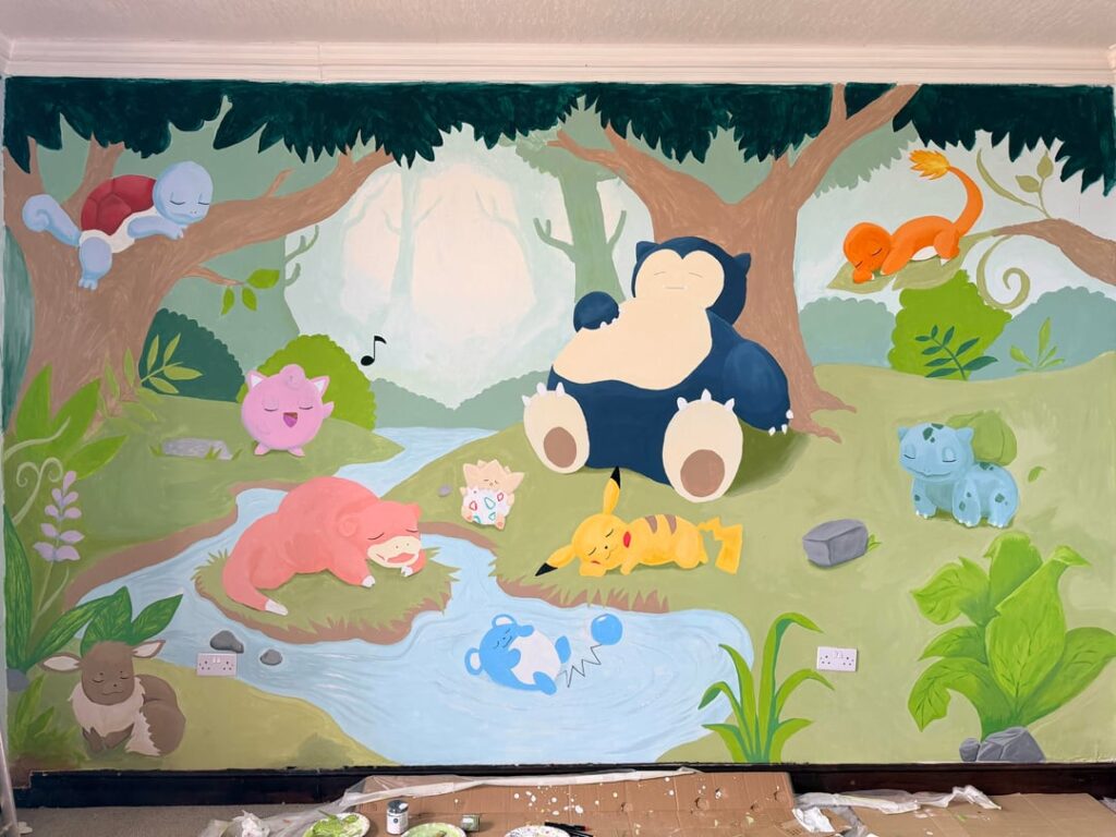 [OC] Mural for my 5 month old son’s nursery