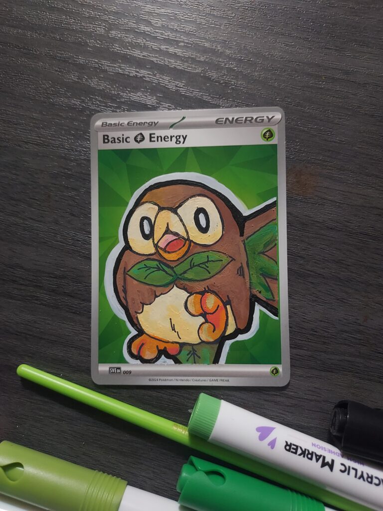 Painted my first Pokémon card
