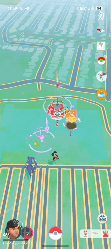 Caught Azelf not near water