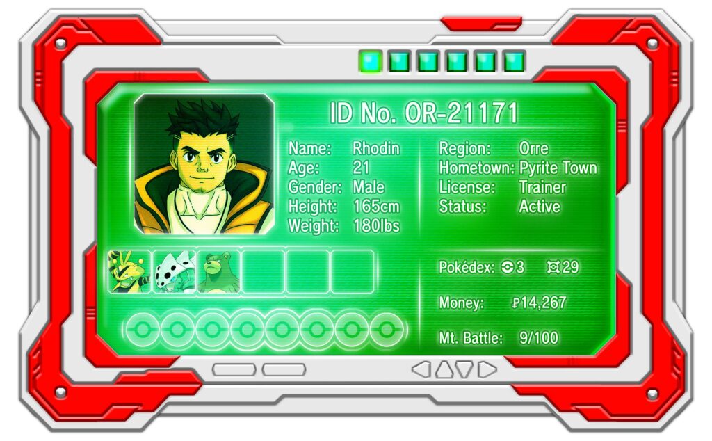 Trainer ID I made as part of my Orre related project.