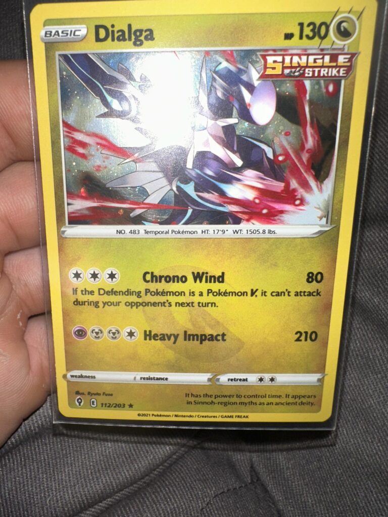 This card has thick lettering is it real or is it an error?