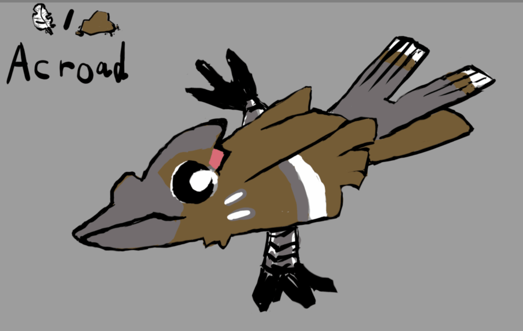 Acroad the Roadrunner Route 1 bird pokemon