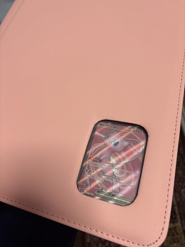 carrying a toploader binder