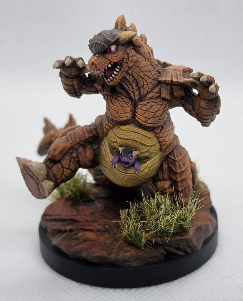Kaiju Kangaskhan I painted this weekend!