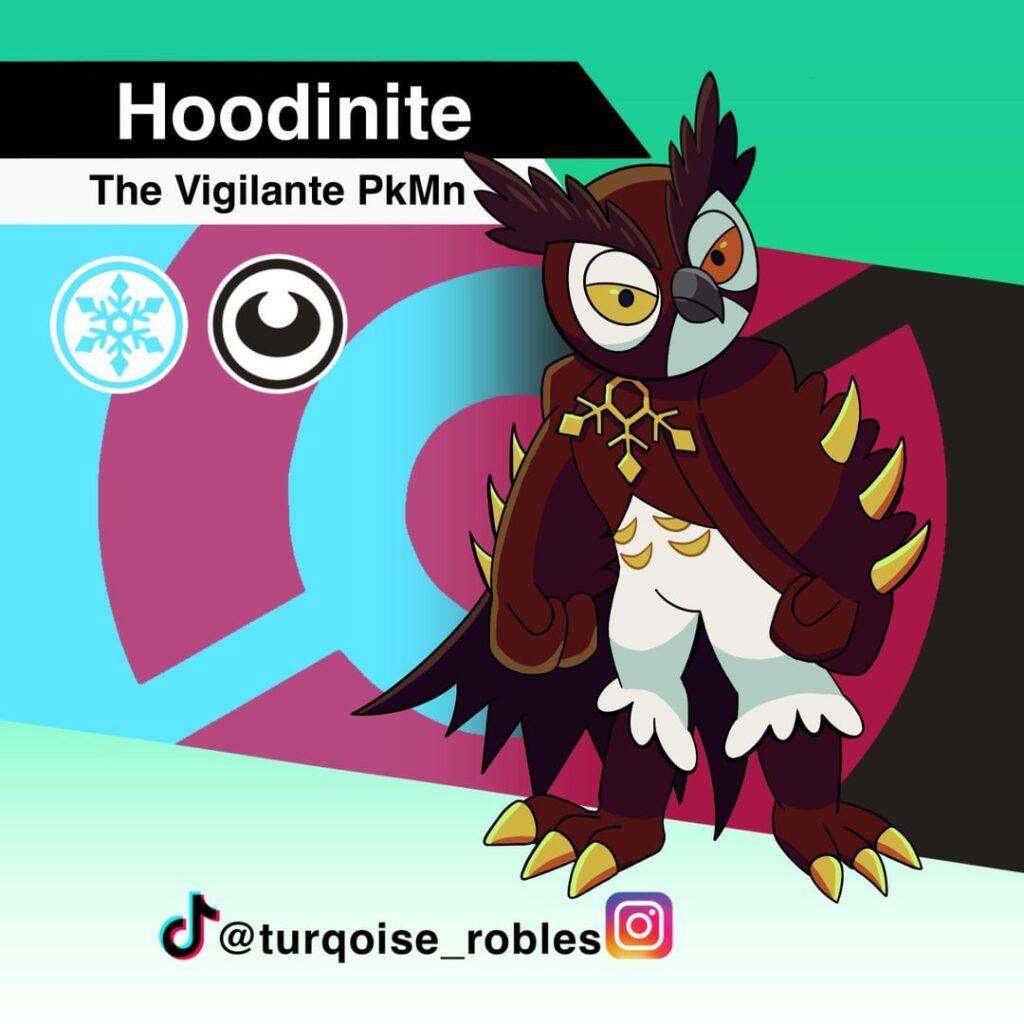 Meet Hoodnite ❄️🌙 a Pokemon that I created for a series where I turn every Vanoss crew member into Pokemon! OC (Original Character)
