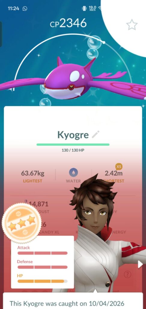 Almost shundo KYOGRE🥹 💫✨