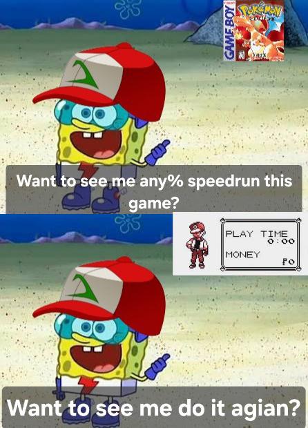 Generation 1 Speedruns be like