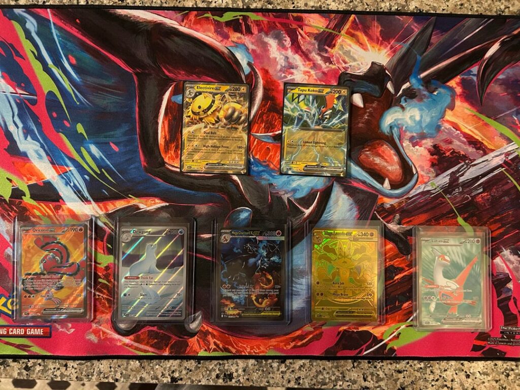 My son’s insane birthday luck! Both pulled from one Mega Charizard UPC