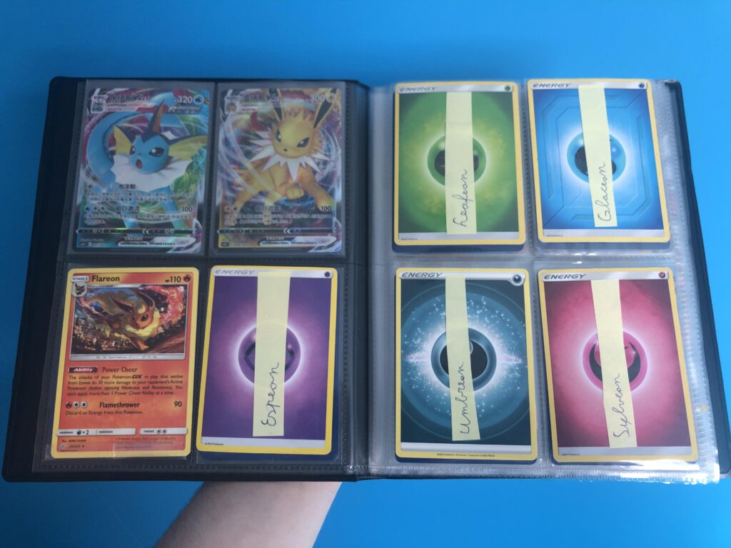 Trying to collect 1 card for every eeveelution!