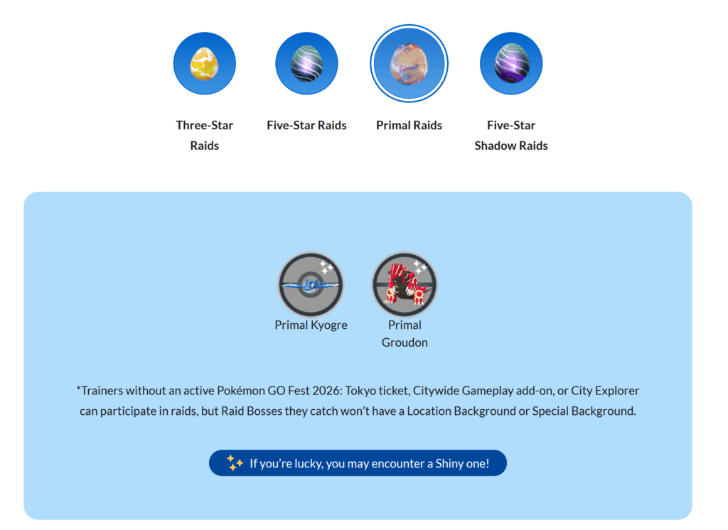 For the doubters, Primals for Go Fest had their pics updated
