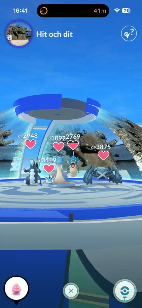 Beautiful blue gym!