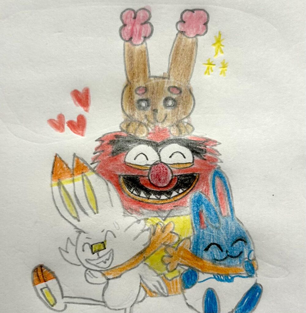 Animal (Muppets) and Bunny Pokemon