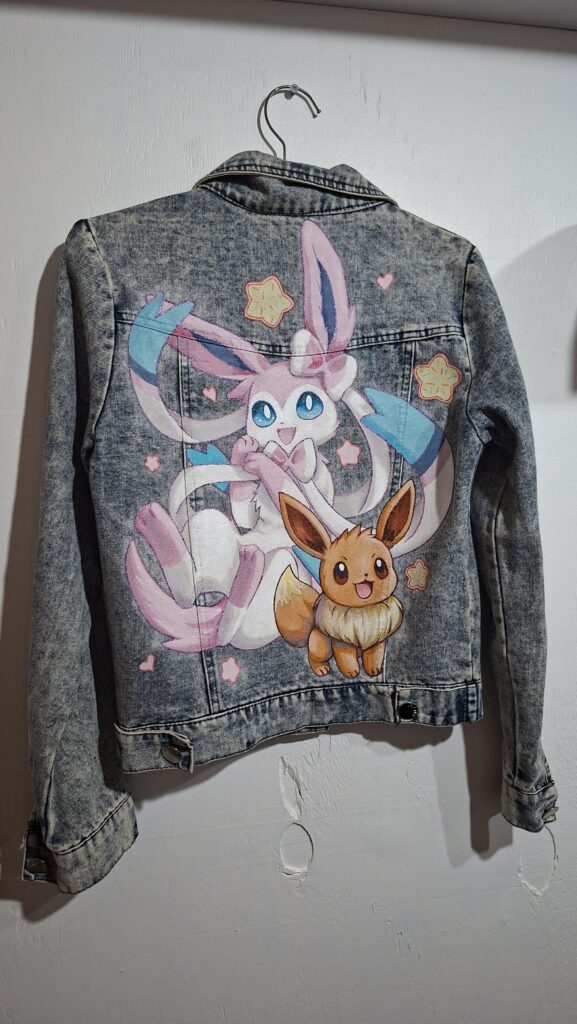 Paint an Eevee and Sylveon jacket