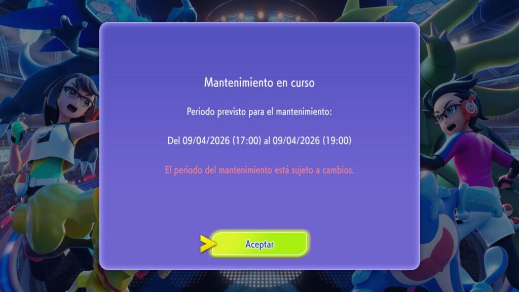 Pokémon Champions Is under maintanance