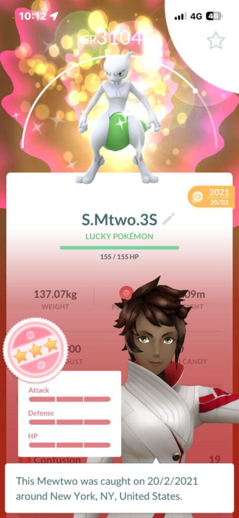 Traded shiny mewtwo to my friend