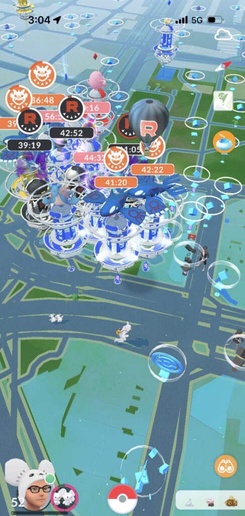Has anyone ever seen a greater concentration of gyms in one spot?