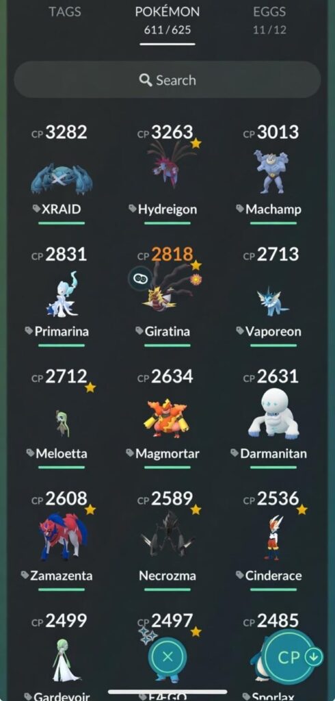 Pokemon Go Dark Mode concept: