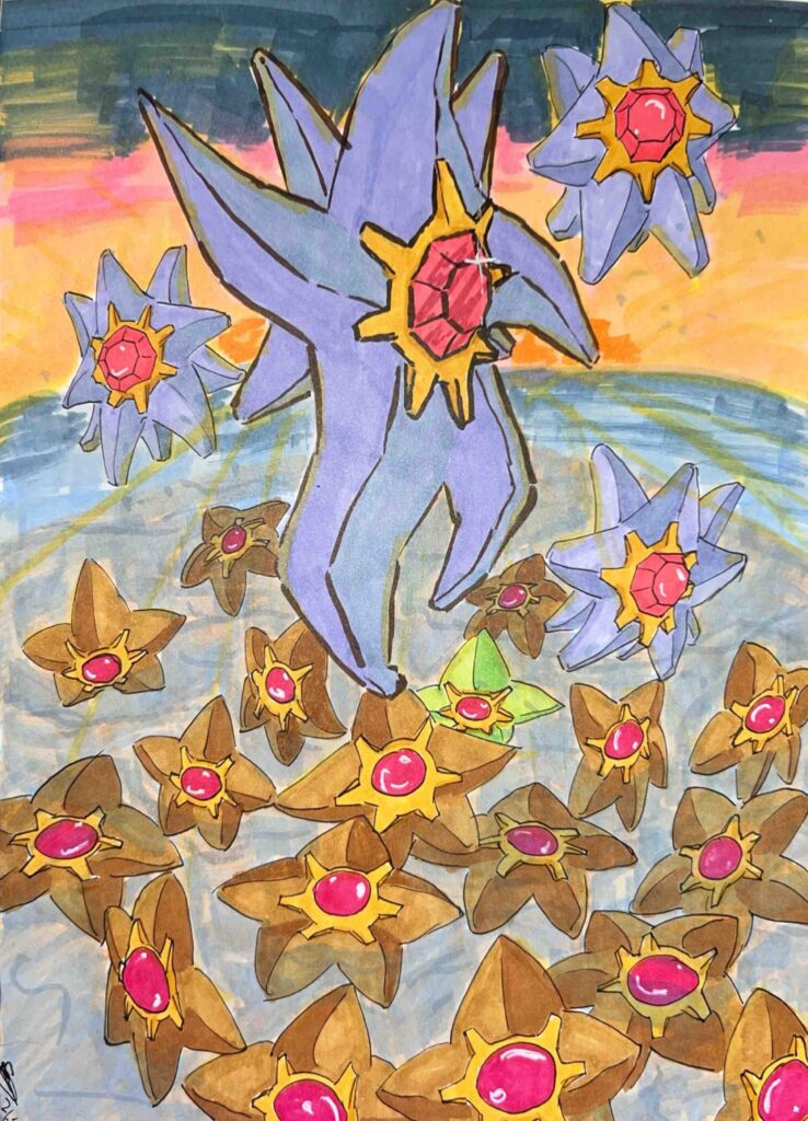 Mega Starmie Fanart by me! :)