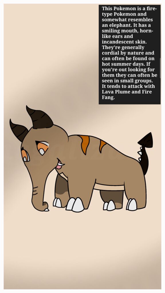 Fakemon based on prompt from random fantasy generator.