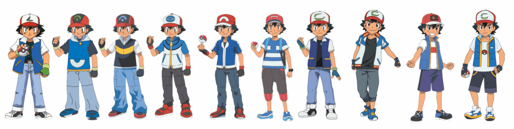 evolution of Ash Ketchum (update)