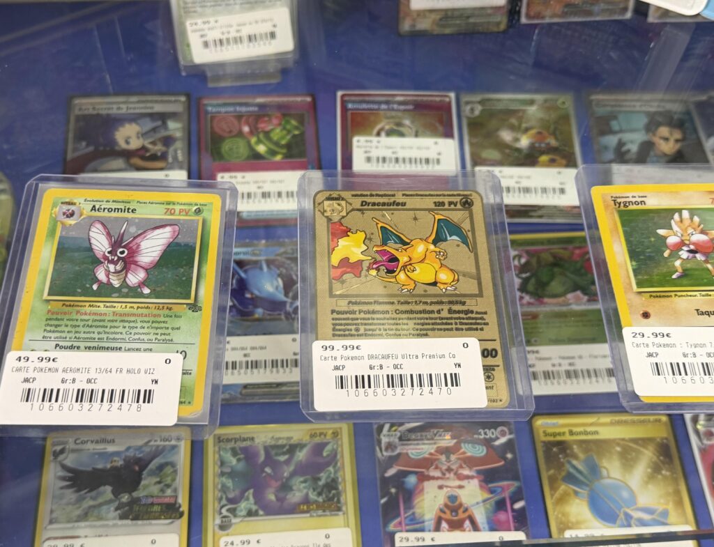 Counterfeit card in a well known shop in France