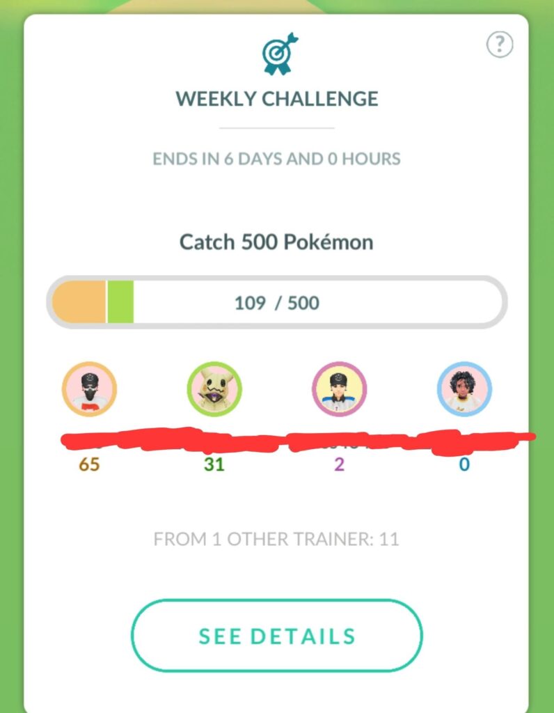 Why does it say "11 from other trainer" but its not from any of the people in the party?