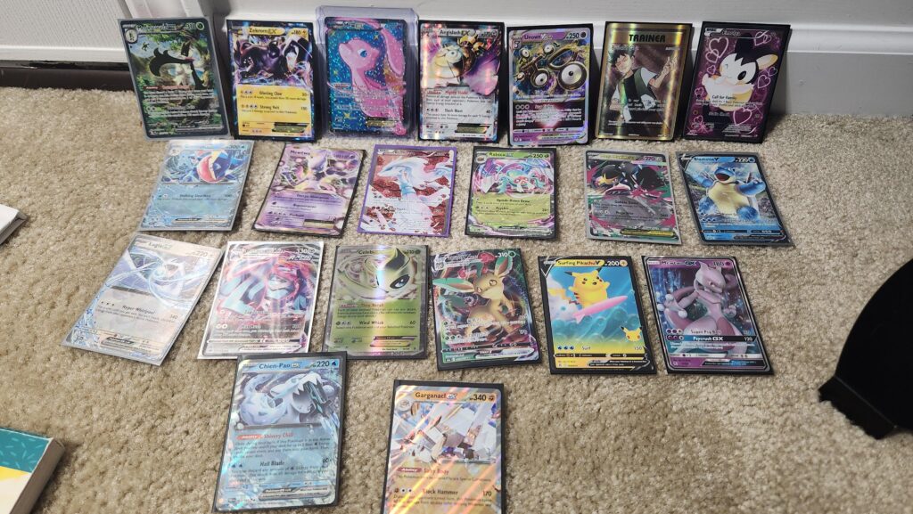 I pick up cards from bins at Goodwill