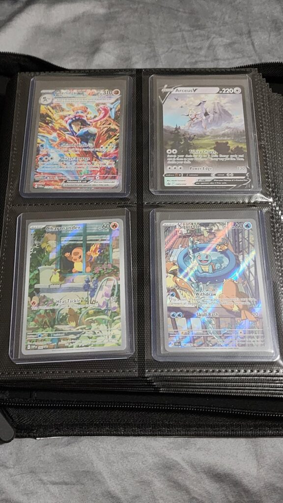 My little binder is almost full of cards. I am thinking of switching over to a vault X with no toploaders.