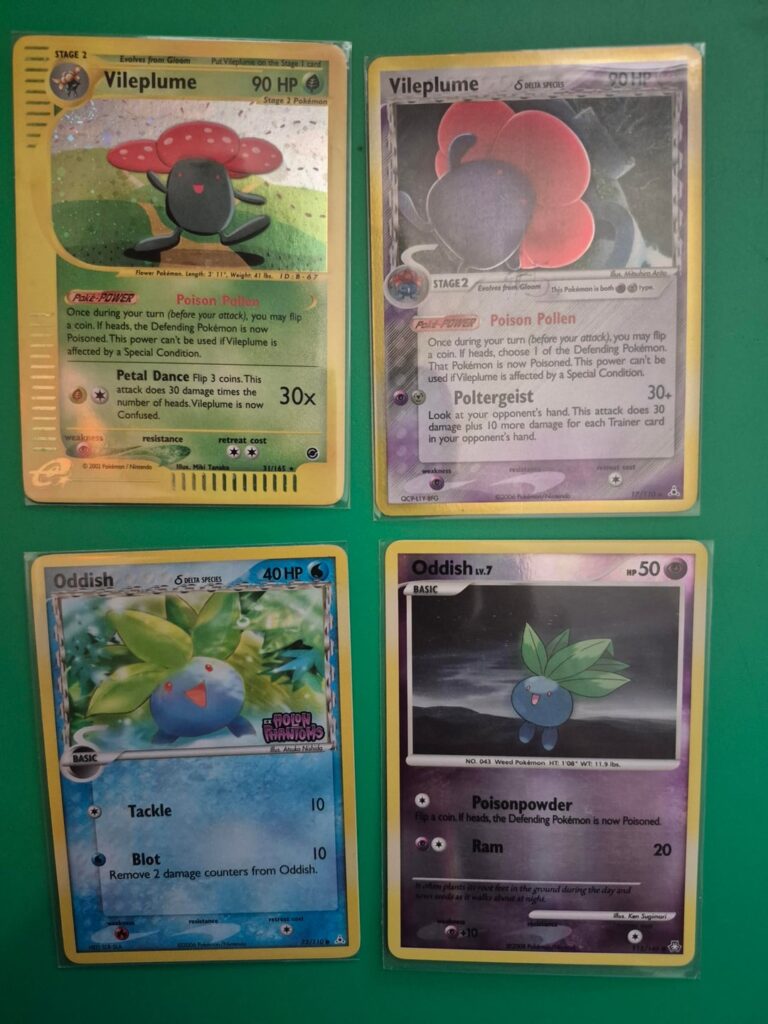 Oddish evolution master set (in progress)