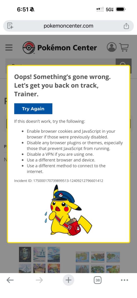 Pokémon center crashing?
