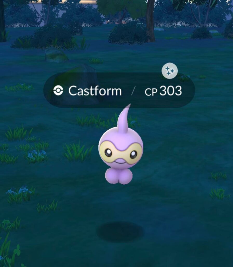 just caught a shiny Castform