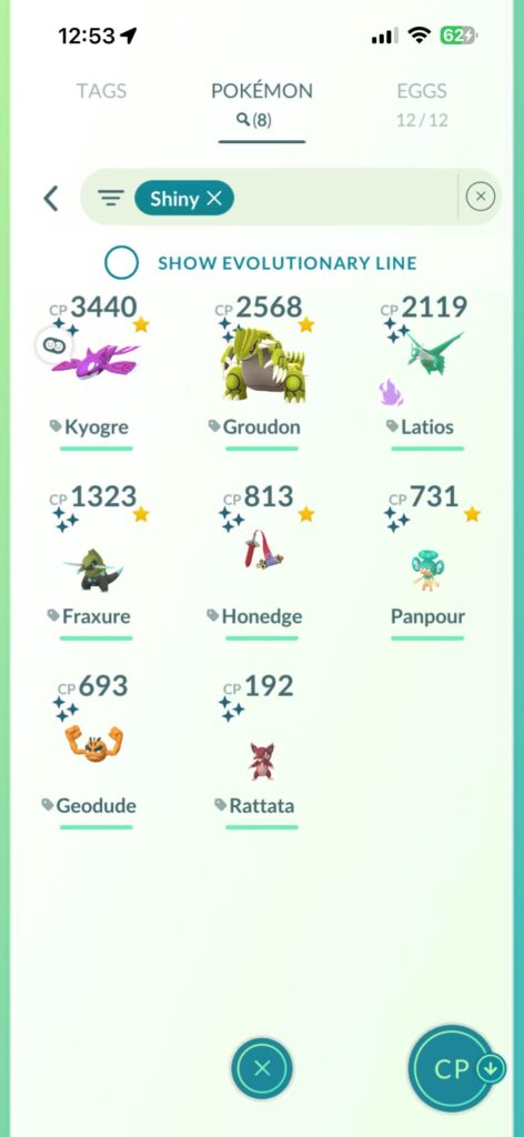 Whats my rarest shiny ??(I'm lvl 35)