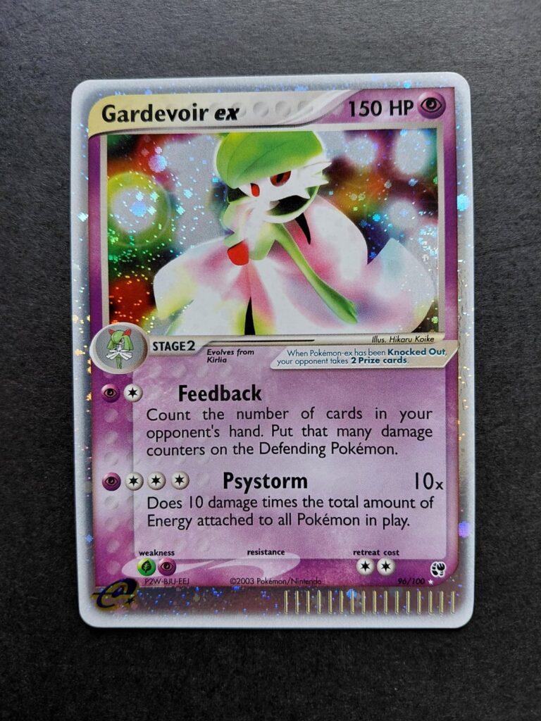 My Gardevoir Ex 2003 Exsandstorm, my favorite card.