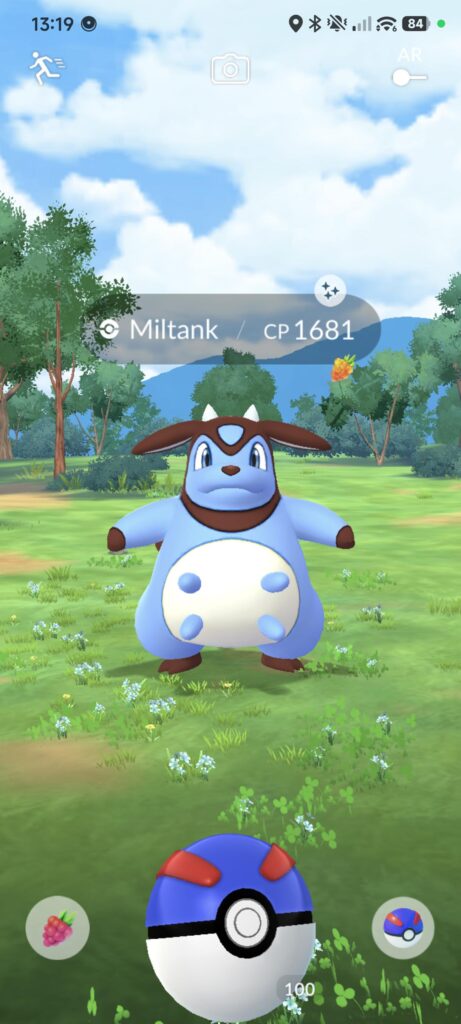 My first shiny of the day is my first time seeing this one