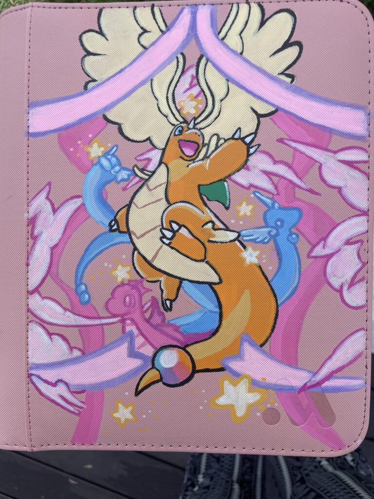 Finished painted binder