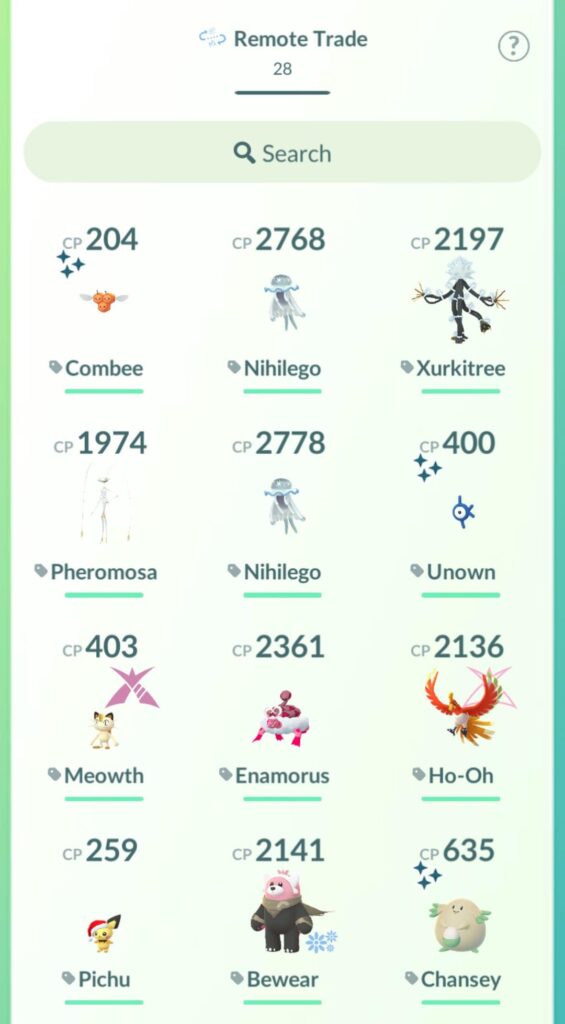 Here are my remote trade Pokémon. Which ones are my best assets?