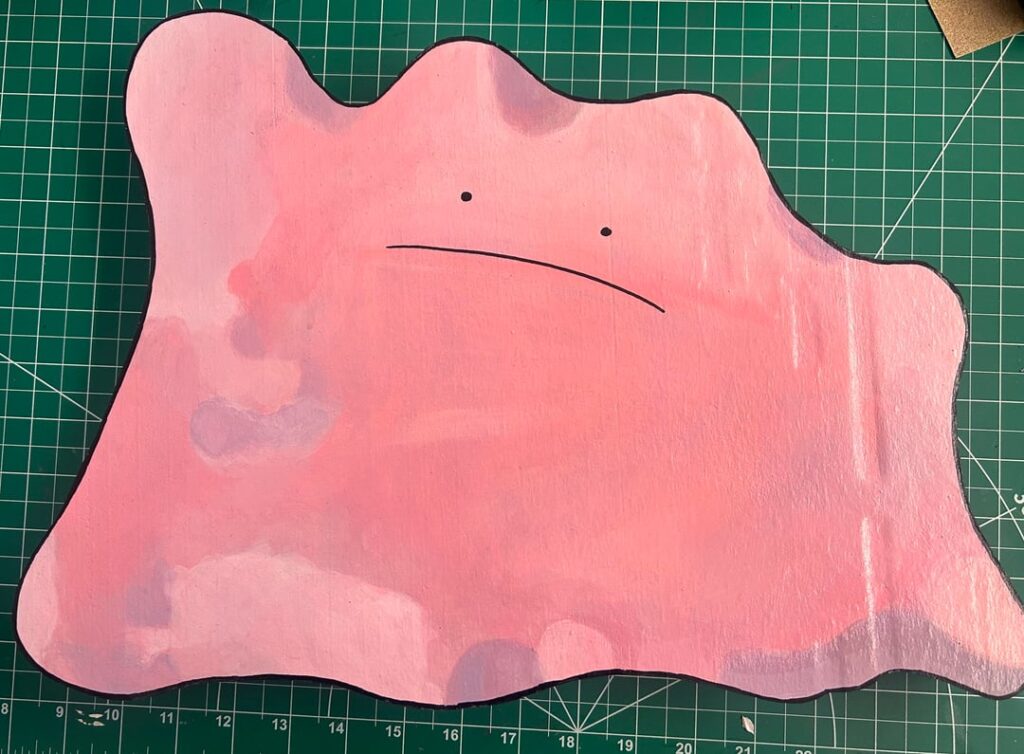 My life sized Ditto painting based on Ken Sugimori