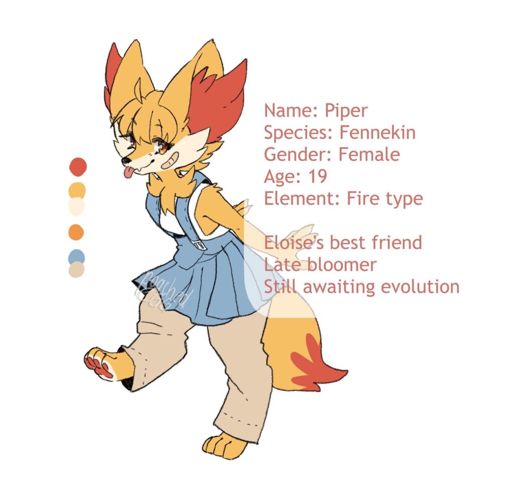 Piper the Fennekin | art by me
