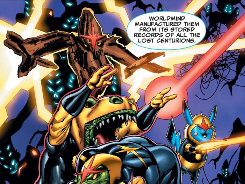 Reading some Marvel, wild Pikachu appears