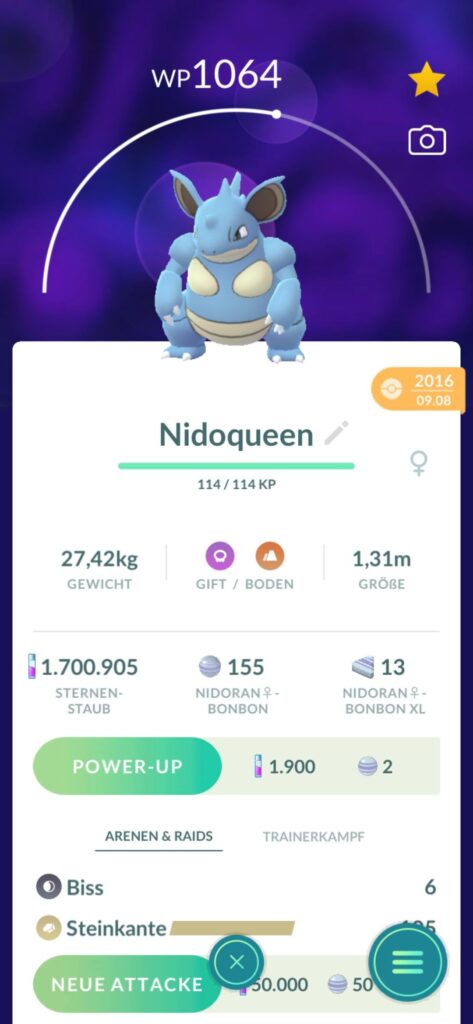 What is the oldest pokemon you own? Mine is Nidoqueen from 2016