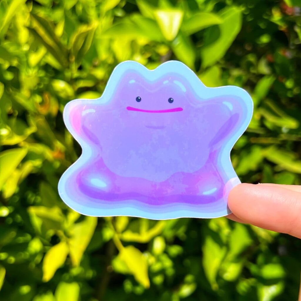 I drew and made stickers of Ditto!