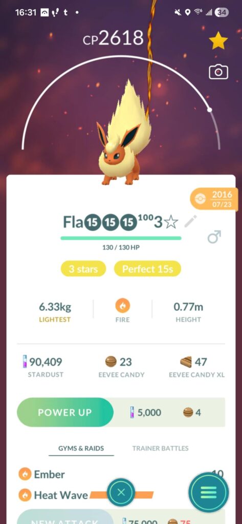 My oldest pokemon