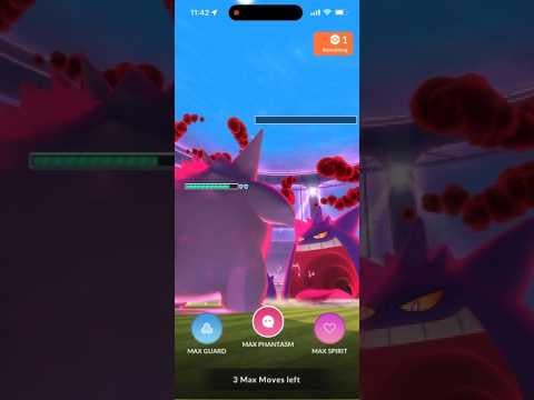 (No🍄/GMax/Legend) Gigantamax Gengar Duo Battle (Drain Punch/Shadow Ball), 2 gloves helpers + Dynamax Cannon Adventure Effect