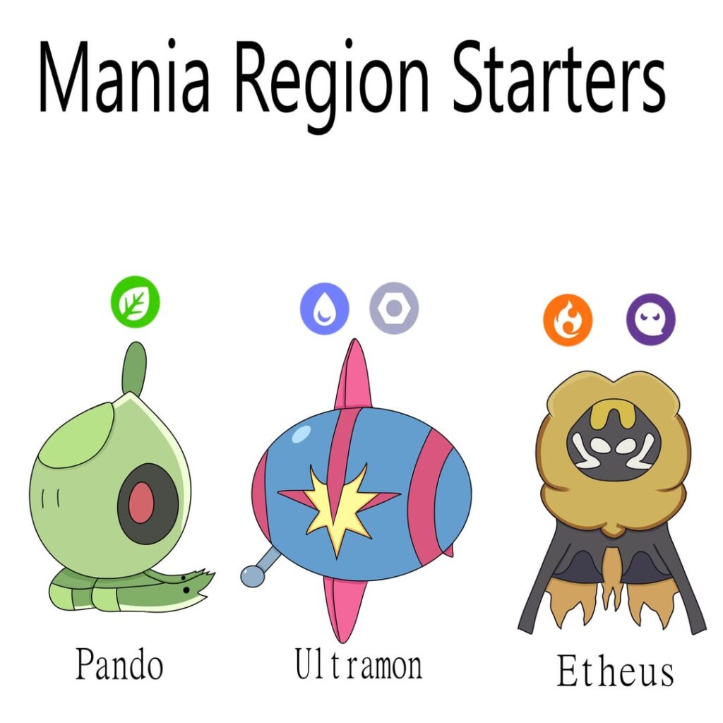 Mania Region Starters