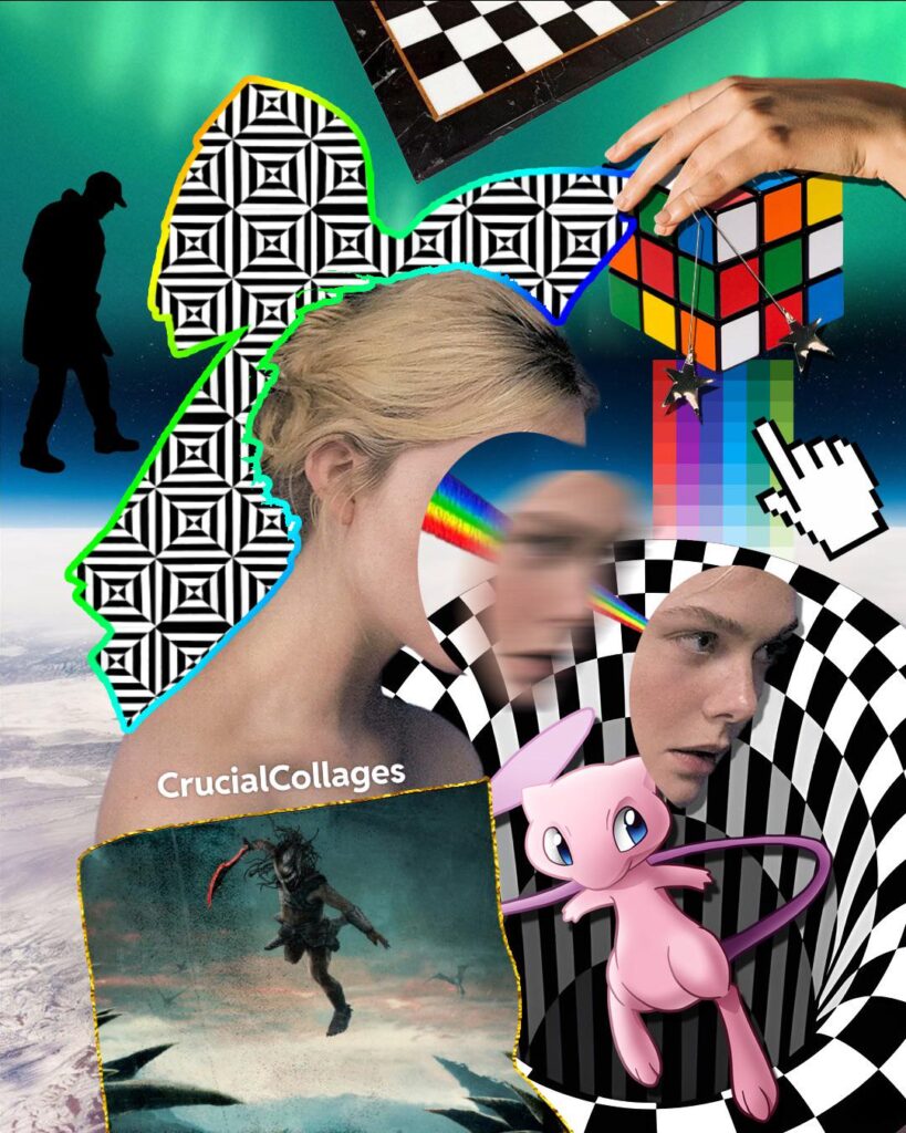 Surreal Collage Of Elle Fanning Featuring Mew! [OC]