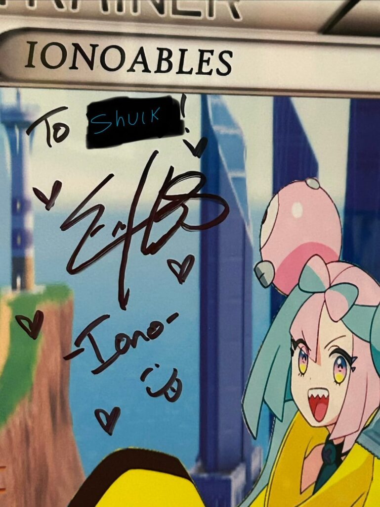 Ionoables signed by the anime voice actress